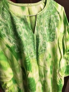 Green Embroidered Pheran