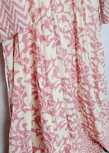 Pink Embroidered Floral Dress