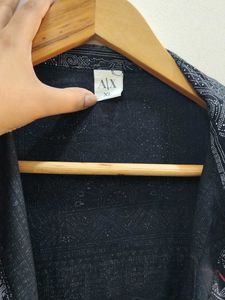 Patterned Short Sleeve Button-Up