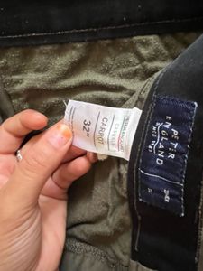 Olive Green Casual Pants