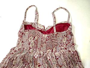 Printed Spaghetti Strap Dress