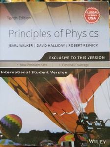 Principles Of Physics By Jearlwalker,David Halliday And Robert Resnick
