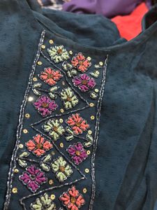 stylist kurti duppatta with bottom