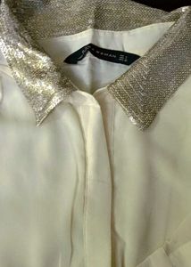 Zara Woman Sequin Shirt 🎀