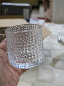Textured Whiskey Glass