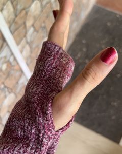 Marled Cropped Hoodie