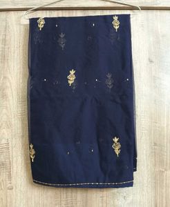 BLUE GEORGETTE SAREE