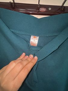 Teal Wide Leg Trousers