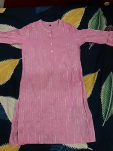 Pink Striped Tunic Top