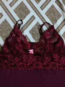 Maroon nighty