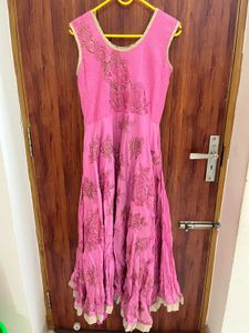 Pink Floral Kurta