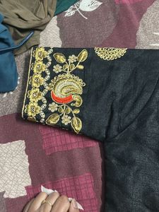 Black Embroidered Blouse