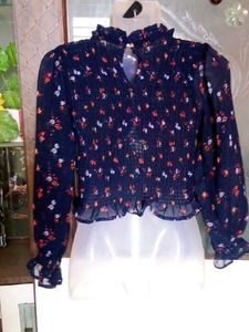 Floral Smocked Blouse