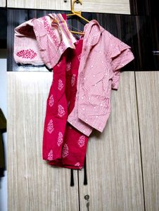 Beautiful Pink Chudidar Set with Duppata