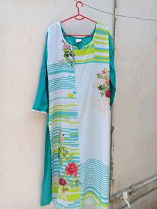 Digital Print Floral Kurta