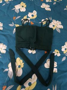 Green Crop Top