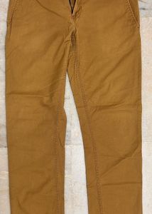 Louis Philippe Brown Casual Pants