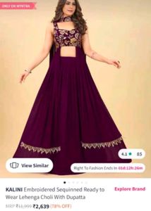 Beautiful Ethnic Crop Top And Lehenga