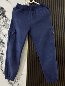 Blue Cargo Sweatpants