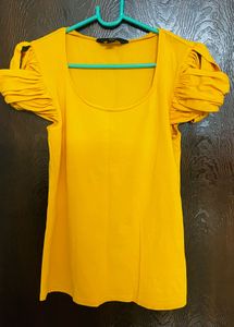 🌼 Preloved Yellow Top – Zink London | Size M