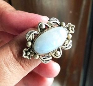 925 sterling silver Moonstone ring