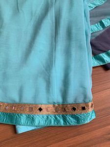 A Beautiful Party Wear Saree With Blouse
