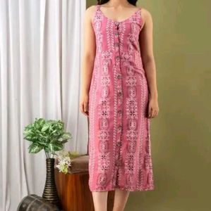 Women&#39;s Cotton Pink Dress 🌺