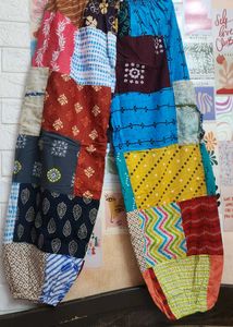 Patchwork Harem Pants
