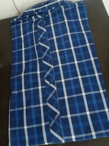 Knighthood 100% Cotton Blue Check Full Sleeve Shir