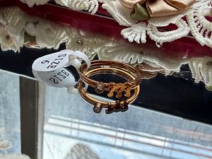 18k GOLD PLATED LETTER “ℳ𐙚” RINGS💍