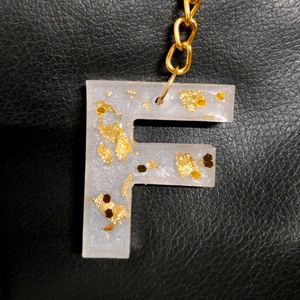 Letter F Keychain