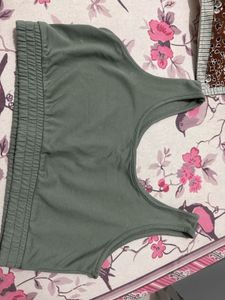 Cute Green Crop Top, Bust-34/32