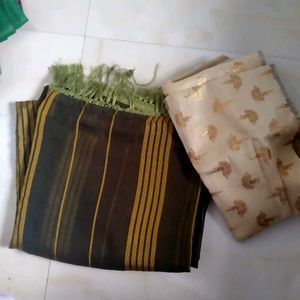 saari with blouse fabric
