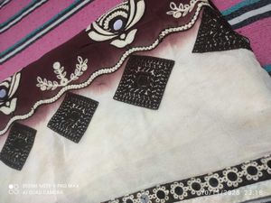 Embroidered saree