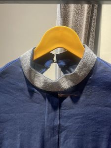 Navy Blue Long Sleeve Blouse