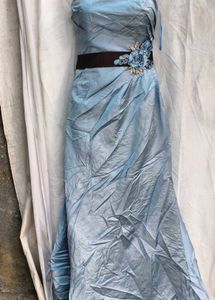 112311. Elegant Blue Party Dress
