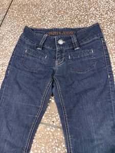 Girls Dark Wash Flare Jeans