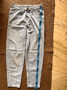 Light Blue Boyfriend Denim Jeans