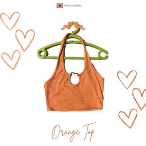Orange bralette Top
