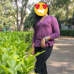 Purple XL shirt Looking Top💜little Faded