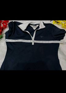 Nike blue polo tee