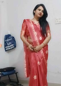 Elegant Pink Floral Saree