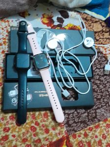 broken his name is 17 with Apple logo and 2 watches brand new dt1 watch k17 watch is broken birth working properly have three games and calculator and second what you did when have lock password and