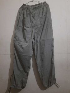 Gray Parachute Pants