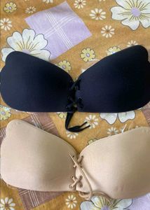 both available Adhesive Strapless Bra