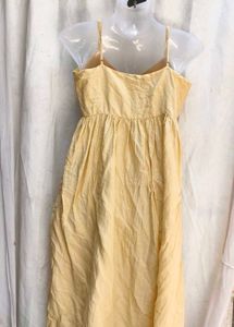 Yellow Button-Front Sundress