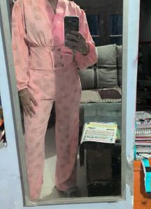 Ladies Peach Cord Set  Like New