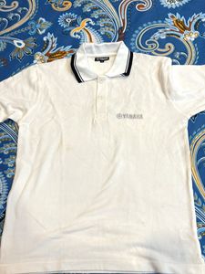 Yamaha White Polo T-Shirt