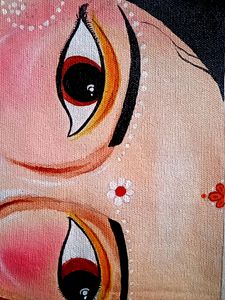 Arcylic Radha Krishna Painting