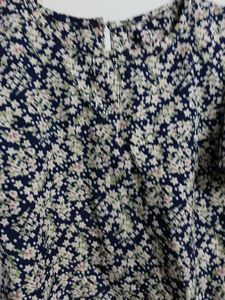 Floral Print Navy Top
